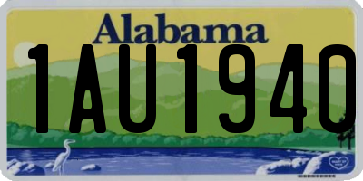 AL license plate 1AU1940