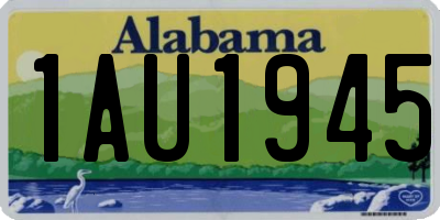 AL license plate 1AU1945