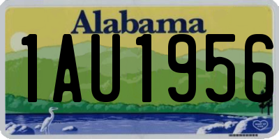 AL license plate 1AU1956