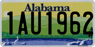 AL license plate 1AU1962