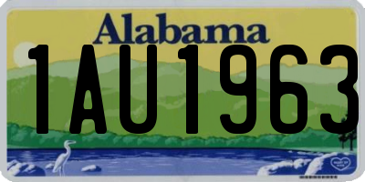 AL license plate 1AU1963