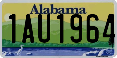 AL license plate 1AU1964