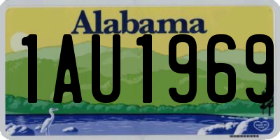 AL license plate 1AU1969