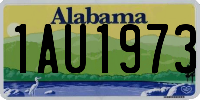 AL license plate 1AU1973