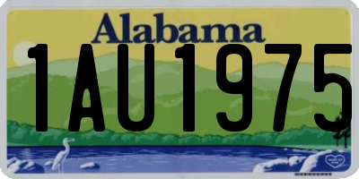 AL license plate 1AU1975