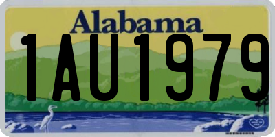 AL license plate 1AU1979