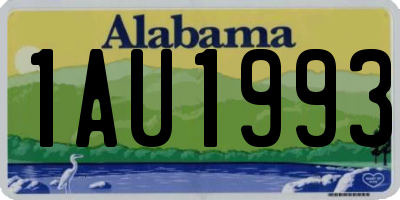 AL license plate 1AU1993