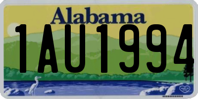 AL license plate 1AU1994
