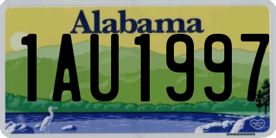 AL license plate 1AU1997