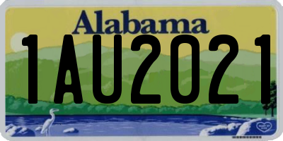 AL license plate 1AU2021