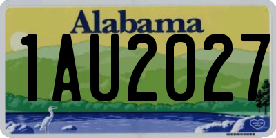 AL license plate 1AU2027