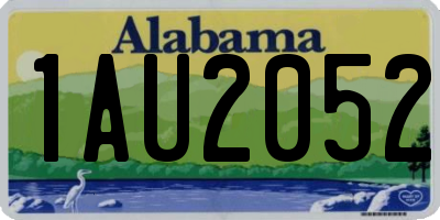 AL license plate 1AU2052