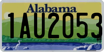 AL license plate 1AU2053