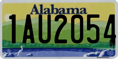 AL license plate 1AU2054