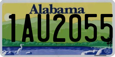 AL license plate 1AU2055