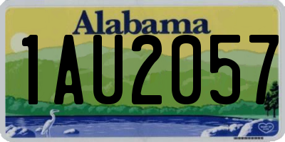 AL license plate 1AU2057