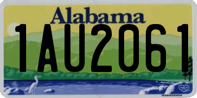 AL license plate 1AU2061