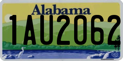 AL license plate 1AU2062