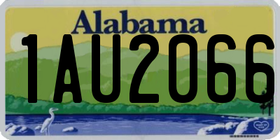 AL license plate 1AU2066