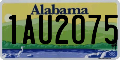 AL license plate 1AU2075