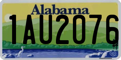 AL license plate 1AU2076