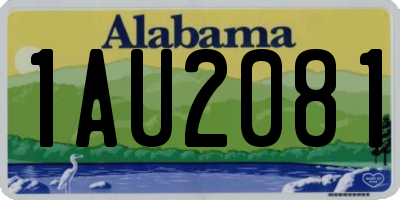 AL license plate 1AU2081