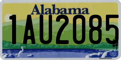 AL license plate 1AU2085