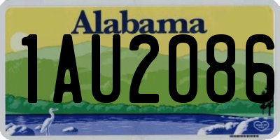 AL license plate 1AU2086