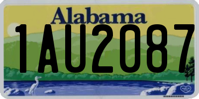 AL license plate 1AU2087
