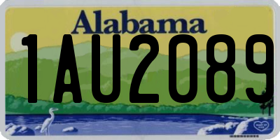 AL license plate 1AU2089