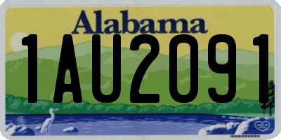 AL license plate 1AU2091
