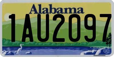 AL license plate 1AU2097