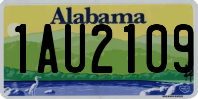 AL license plate 1AU2109