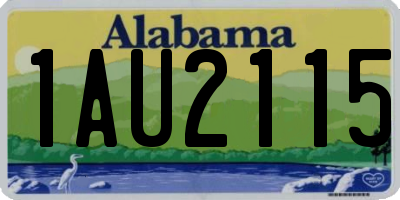AL license plate 1AU2115