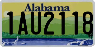 AL license plate 1AU2118