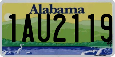 AL license plate 1AU2119
