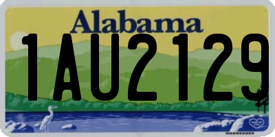 AL license plate 1AU2129