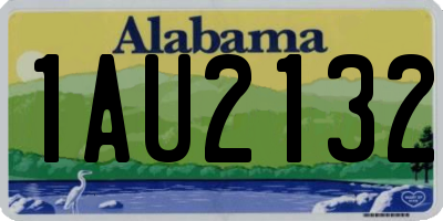 AL license plate 1AU2132