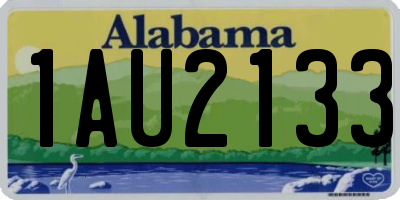 AL license plate 1AU2133