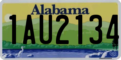 AL license plate 1AU2134