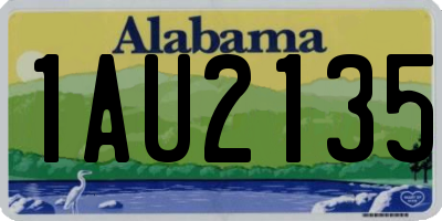 AL license plate 1AU2135