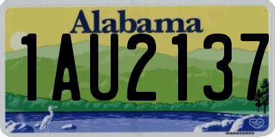 AL license plate 1AU2137