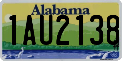 AL license plate 1AU2138