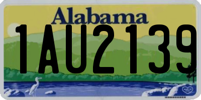 AL license plate 1AU2139