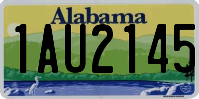 AL license plate 1AU2145