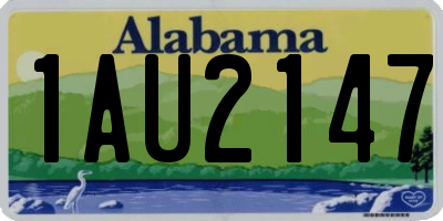 AL license plate 1AU2147