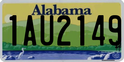 AL license plate 1AU2149