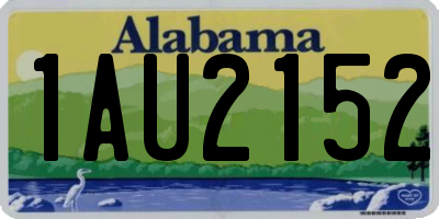 AL license plate 1AU2152