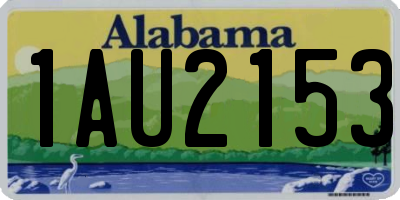 AL license plate 1AU2153
