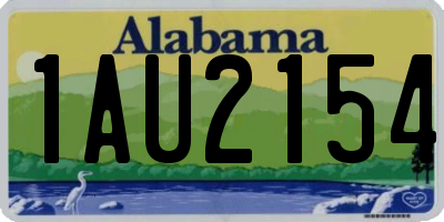 AL license plate 1AU2154